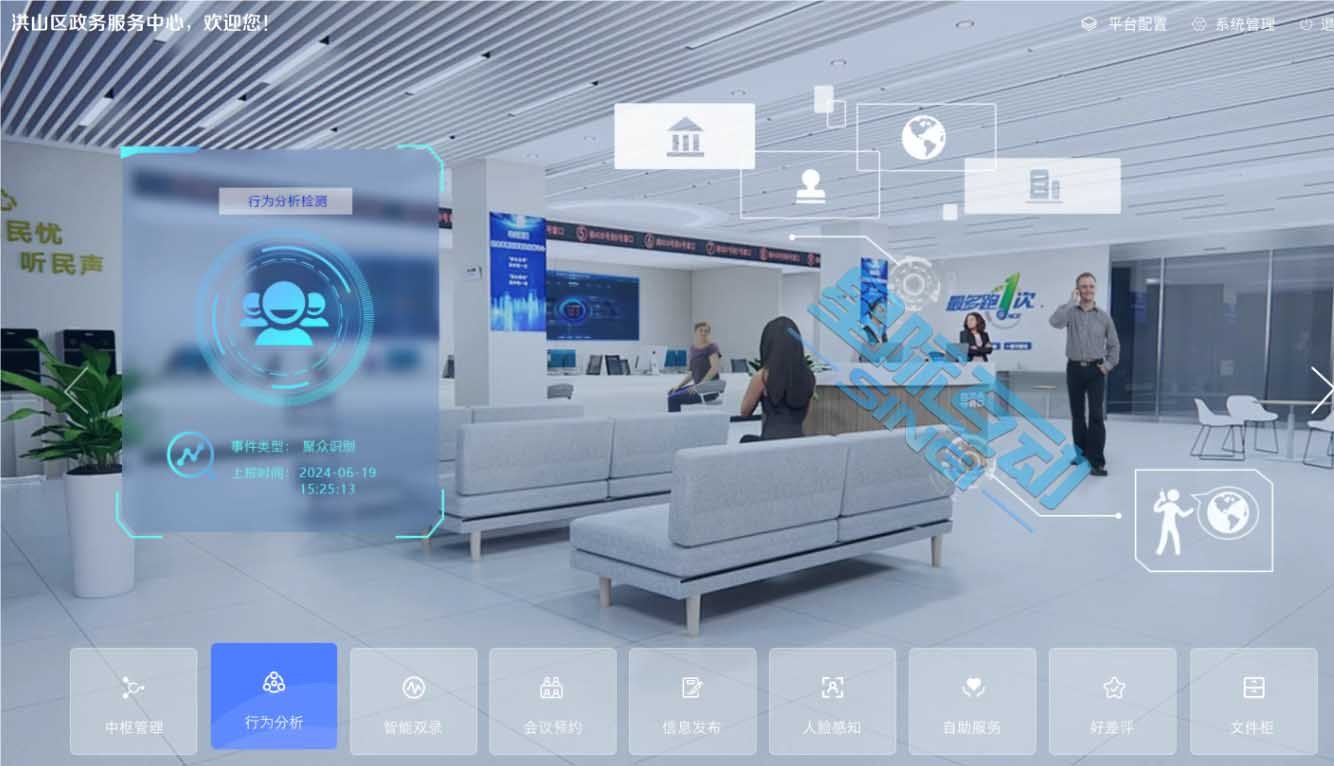  星际互动政务大厅窗口人员行为分析系统，开启智能监管新模式 